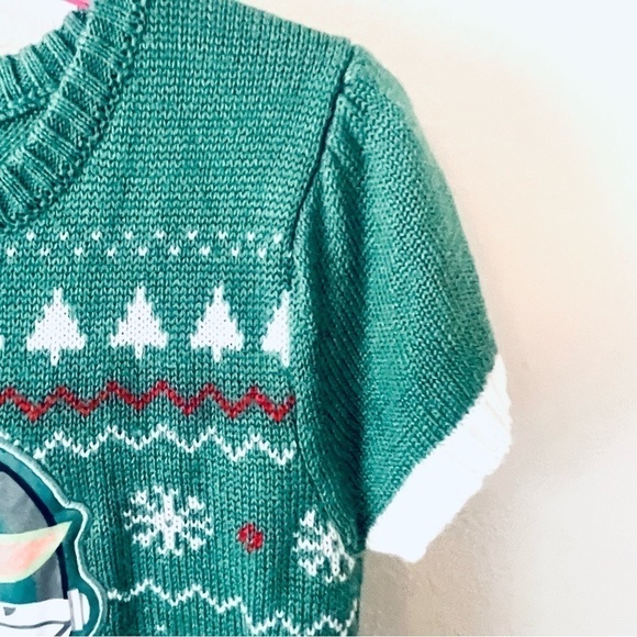 Star Wars Christmas Baby Yoda Dress Size M 7/8 - Picture 9 of 12